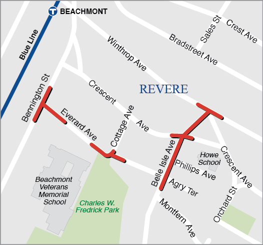 REVERE: ELLIS ELEMENTARY TRAFFIC CALMING (SRTS)